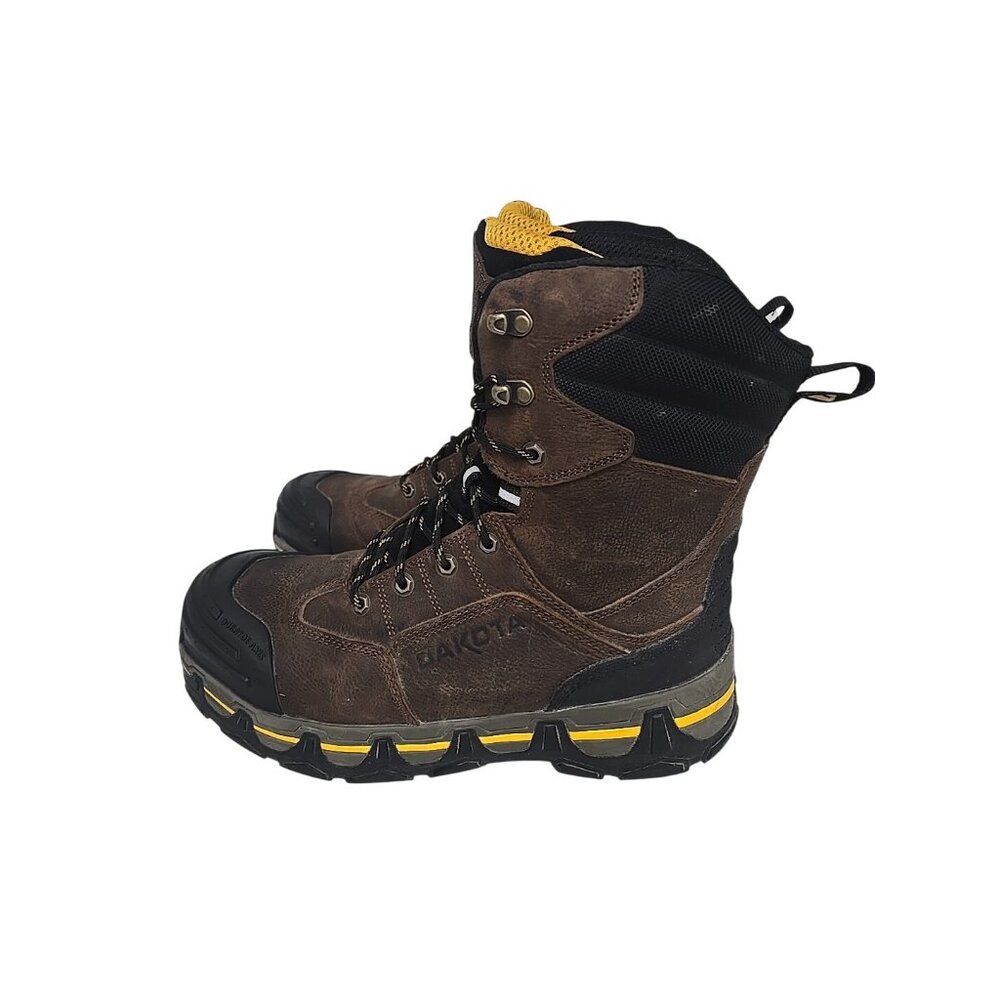 Dakota Men's 8'' 8550 Comp Toe Comp Plate Work Boots Brown Size 12M - Picture 5 of 7